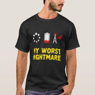 Min värsta mardröm Roliga Gamer Pojkar Män Video S T Shirt