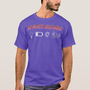 Min värsta nattliga videospelspelare Nerd Geek Con T Shirt