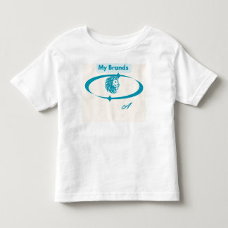Min varumärkes eleganta blå lejonlogotyp anpassad  t shirt