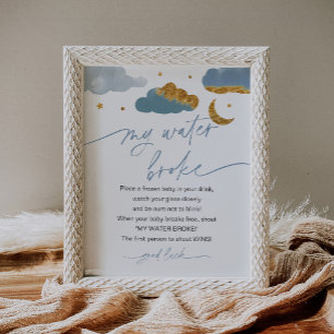 Min Vatten Fattiga Twinkle Star Baby Shower Game B Poster