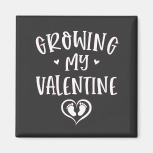 Min växande valentin Gravid mammakandidat Magnet