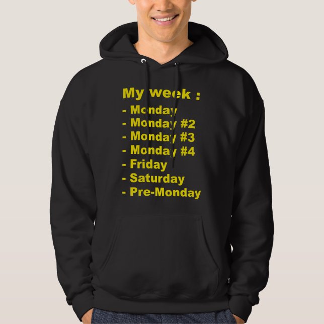 Min vecka hoodie (Framsida)