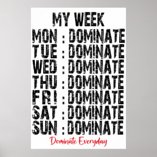 Min veckodominat poster