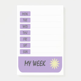 Min veckovila post-it block