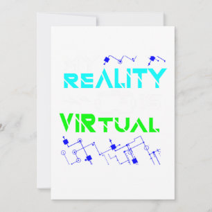 Min verklighet är Virtuell Gamer Gaming VR Geek Ne Inbjudningar