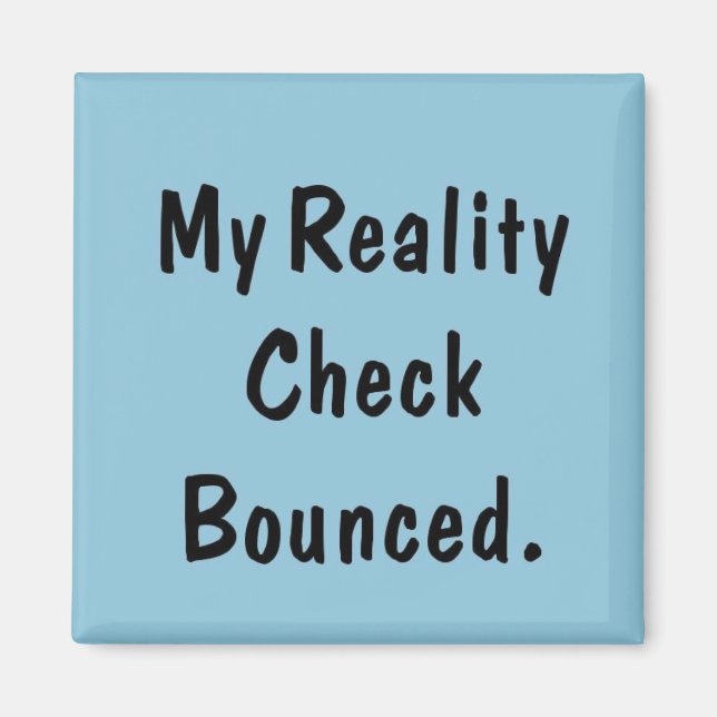 Min verklighetskontroll har begränsats magnet (Framsidan)