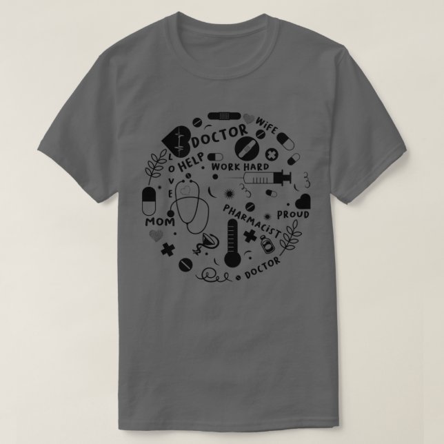 MIN VIFA ÄR EN MAMMA OCH DOKTOR 1 T SHIRT (Design framsida)