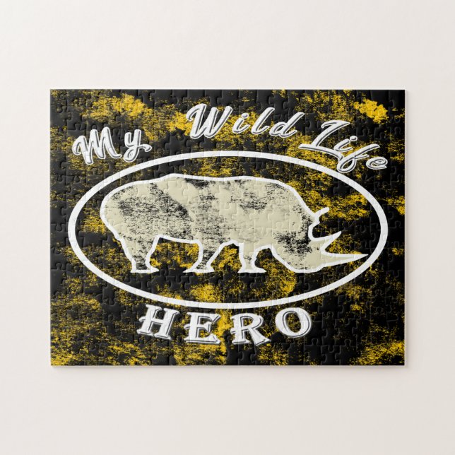 Min vildlevande hjälte pussel (Horisontell)