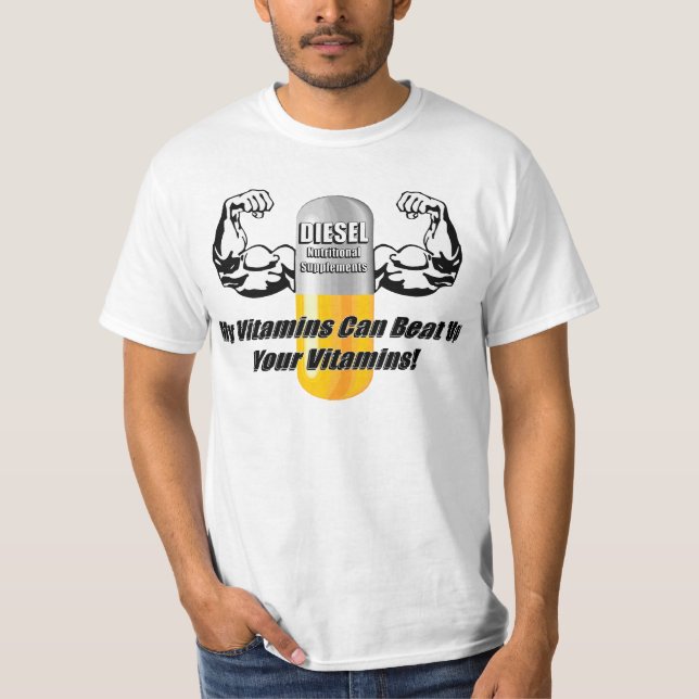 Min vitaminer t-shirt (Framsida)
