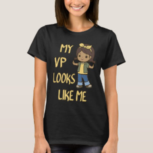 Min VP ser ut som jag tjej Cute Hair Bow T Shirt