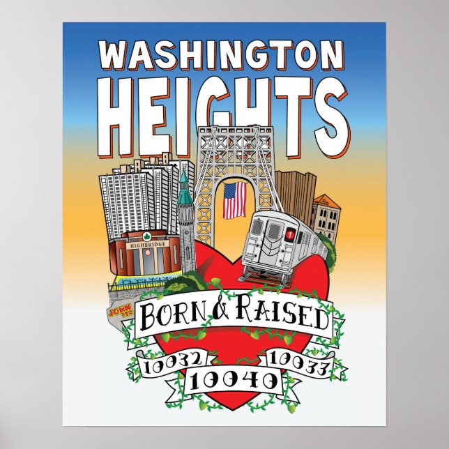 MIN WASHINGTON HEIGHTS POSTER (Framsidan)