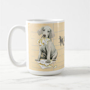 Min Weimaraner Ate min hemläxa Kaffemugg