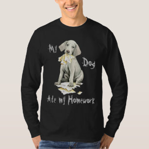 Min Weimaraner Ate Min hemläxa Tröja
