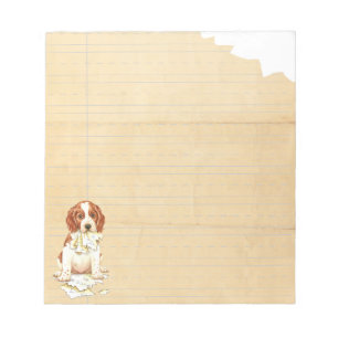 Min Welsh Springer Ate Mina hemläxor Anteckningsblock