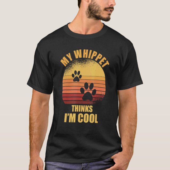Min whiester tror att jag är coola Hundägare T Shirt (Framsida)
