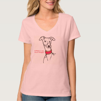 Min Whippet är mer gullig, än din Whippet! T-shirt