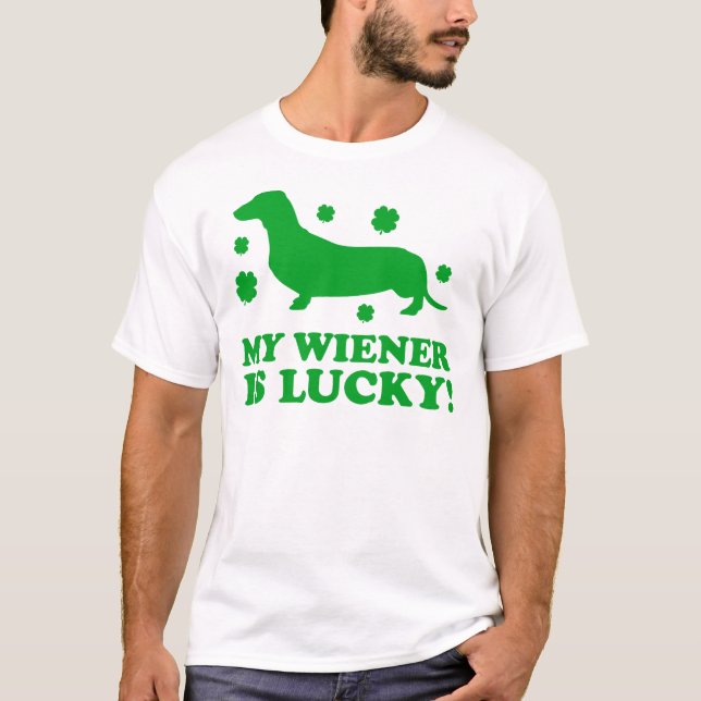 Min Wiener är lucky T Shirt (Framsida)