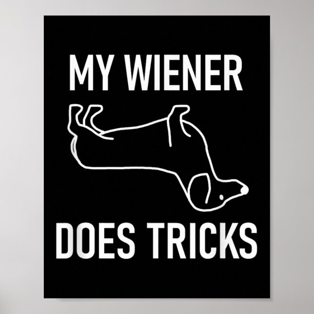 Min Wiener Tricks, Dachshund, Funny, Jokes, Sa Poster (Framsidan)