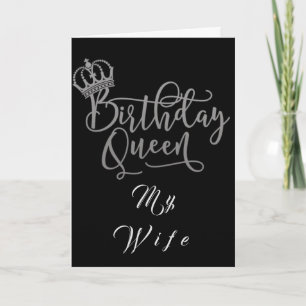 MIN **WIFE** & **BIRTHDAY QUEEN** KORT