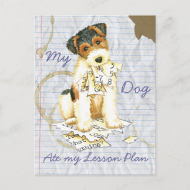 Min Wire Fox Terrier Ate Min Lesson Plan Vykort