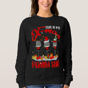 Min X Mas Pajama Shirt Julafton Santa Reindeer Elf T