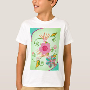 Min XOXO Little Princess Blommigt Art Print Design T-shirt