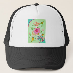 Min XOXO Little Princess Blommigt Art Print Design Truckerkeps