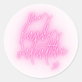 Min ynkliga Valentine Round Sticker Runt Klistermärke