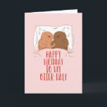 Min yttre halvkute par Pun Funny Birthday Kort<br><div class="desc">Lustigt och sött födelsedagskort för dem som slår kärlek och humor. Perfekt för att önska dina vänner och din familj grattis på födelsedagen. Besök vår butik om du vill ha mer födelsedagskort. Du hittar något coola,  humoristiskt och ibland sarkastiskt födelsedagskort för din speciella.</div>