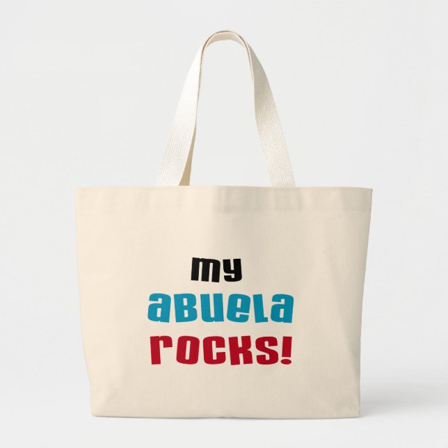 Mina Abuela Sten T-shirts och presenter Jumbo Tygkasse (Framsidan)