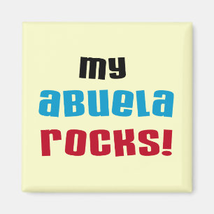 Mina Abuela Sten T-shirts och presenter Magnet