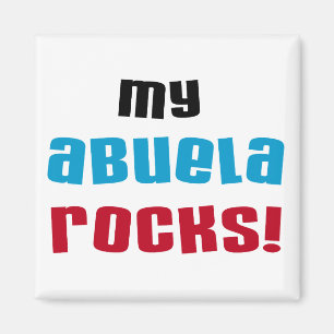 Mina Abuela Sten T-shirts och presenter Magnet