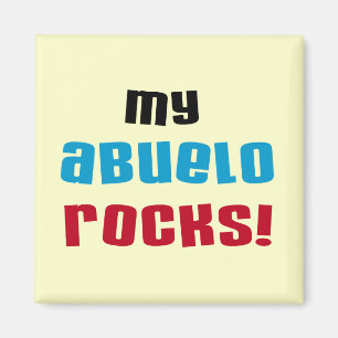 Mina Abuelo Sten T-shirts och presenter Magnet