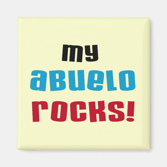 Mina Abuelo Sten T-shirts och presenter Magnet (Framsidan)