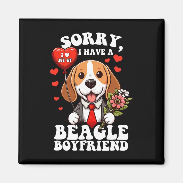 Mina alla hjärtans kvinnor har Tassar Valentine He Magnet (Framsidan)