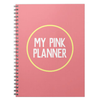 Mina anteckningar i Rosa Planner Anteckningsbok