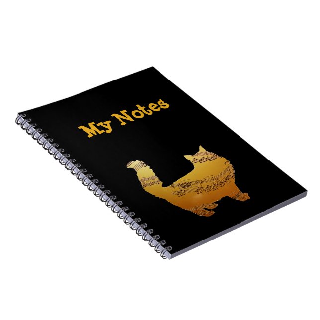 Mina anteckningar, skolanteckningsbok, Cat Lover M Anteckningsbok (Högra Sidan)