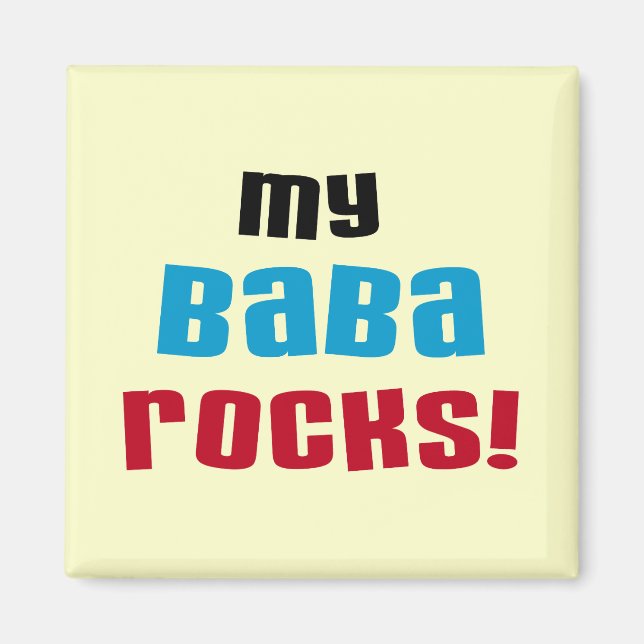Mina Baba Sten T-shirts och presenter Magnet (Framsidan)