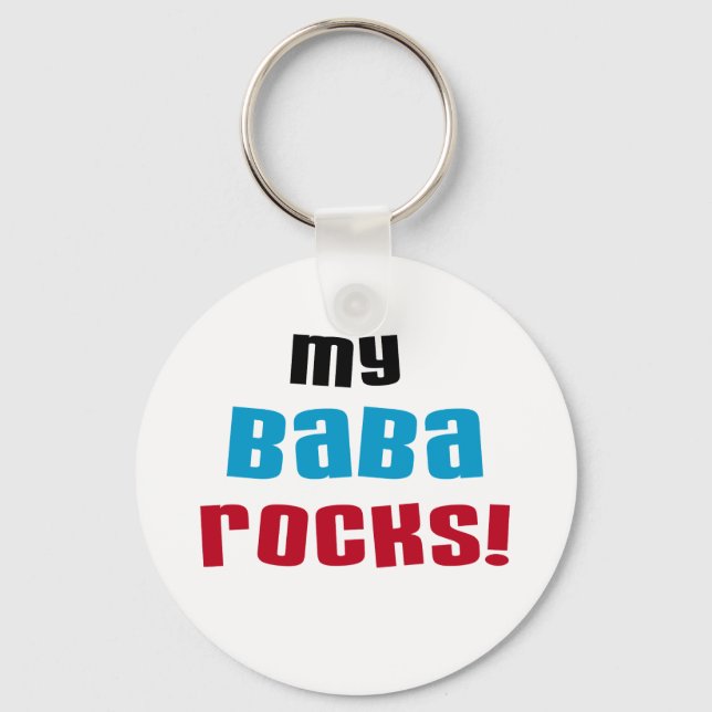 Mina Baba Sten T-shirts och presenter Nyckelring (Framsida)