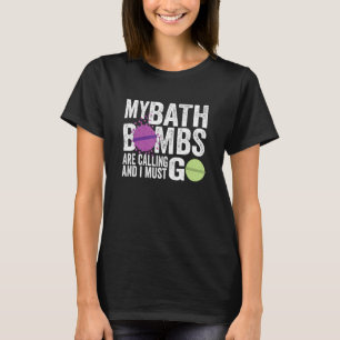 Mina badbomber kallar kvinnor t shirt