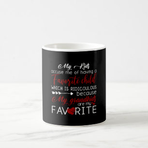 Mina barn anklagar mig för att ha favoritbarn kaffemugg