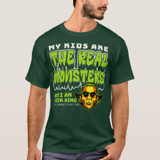 Mina barn är de riktiga monstret Rolig Halloween-f T Shirt
