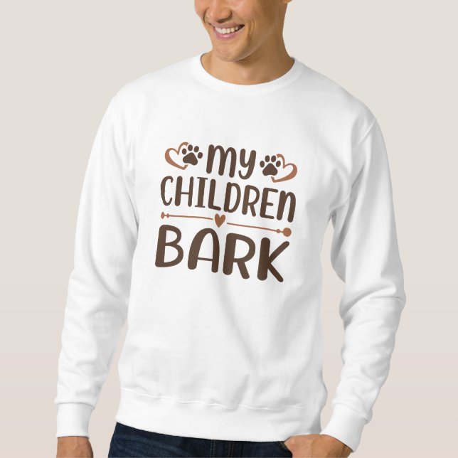 Mina barn Bark Lång Ärmad Tröja (Framsida)