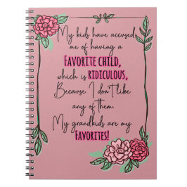Mina barn har anklagat mig för att ha ett favoritb anteckningsbok