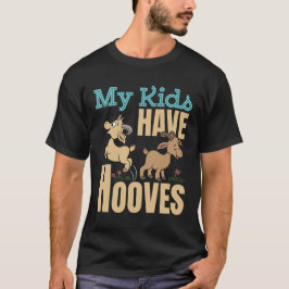 Mina barn har hooves Goat Mamma Pappa förälder T Shirt