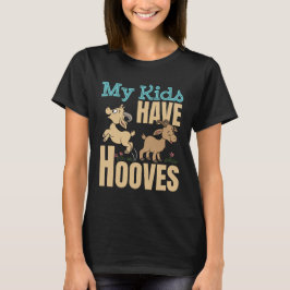 Mina barn har hooves Goat Mamma Pappa förälder T Shirt