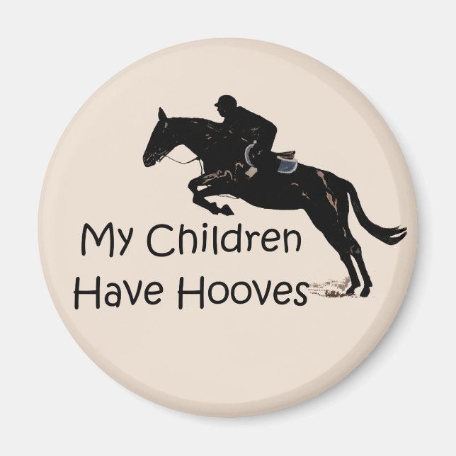 Mina barn har Hooves Horse Magnet (Framsidan)