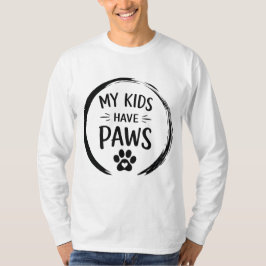 Mina barn har tassar Hundförälder-citat T Shirt