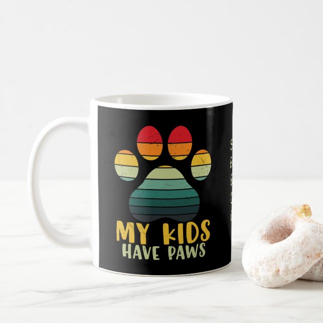 Mina barn har Tassar Personlig kaffe Mugg (Med munk)