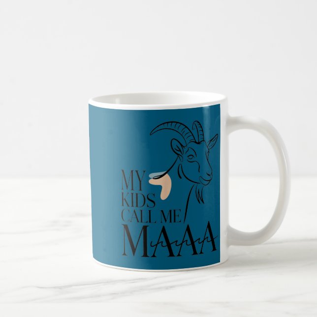Mina barn kallar mig maaa rolig get mamma gård  kaffemugg (Höger)